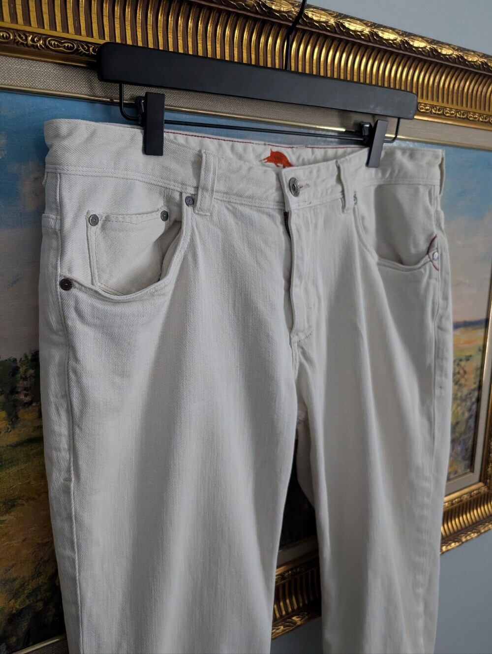 Tommy Bahama Off-White Slim Straight Jeans